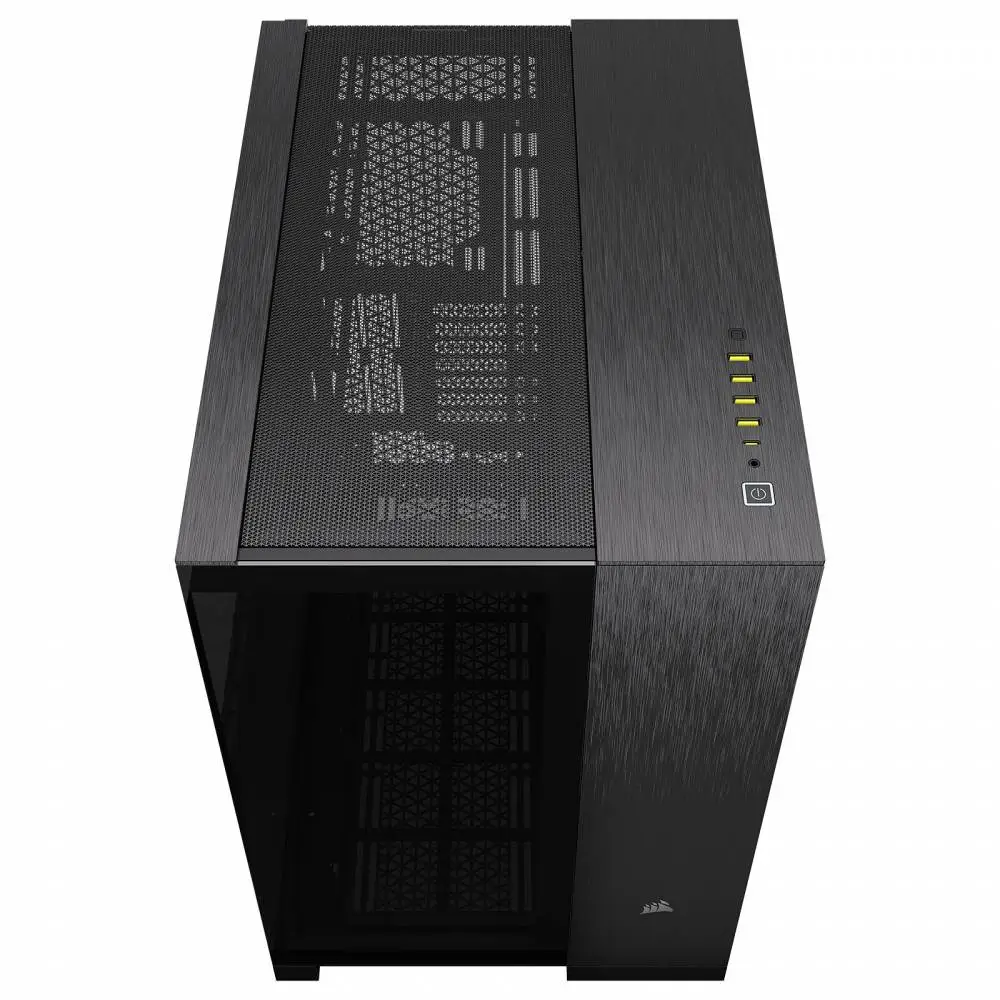 Кутия Corsair 6500X Mid-Tower Dual Chamber PC Case Black/Obsidian Aluminum - CC-9011283-WW