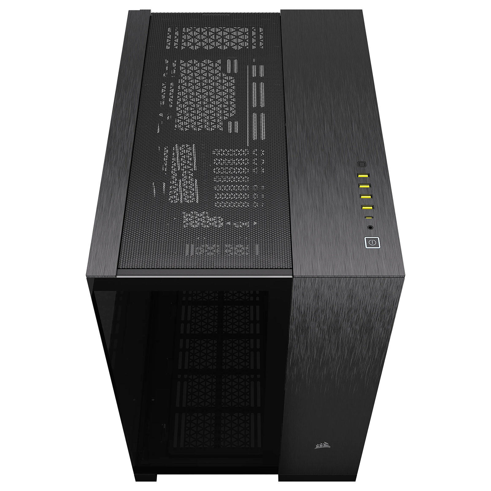 Case Corsair 6500X Mid-Tower Dual Chamber PC Case Black/Obsidian Aluminum - CC-9011283-WW