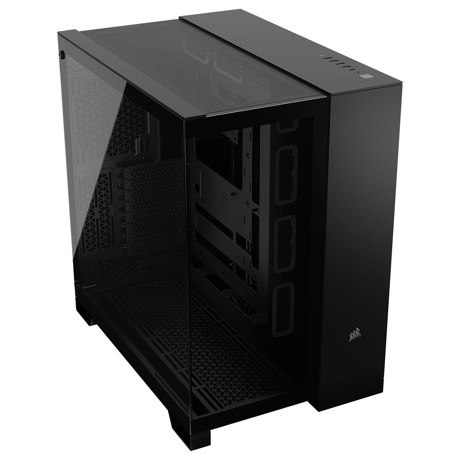 Кутия Corsair 6500X Mid-Tower Dual Chamber PC Case Black - CC-9011257-WW