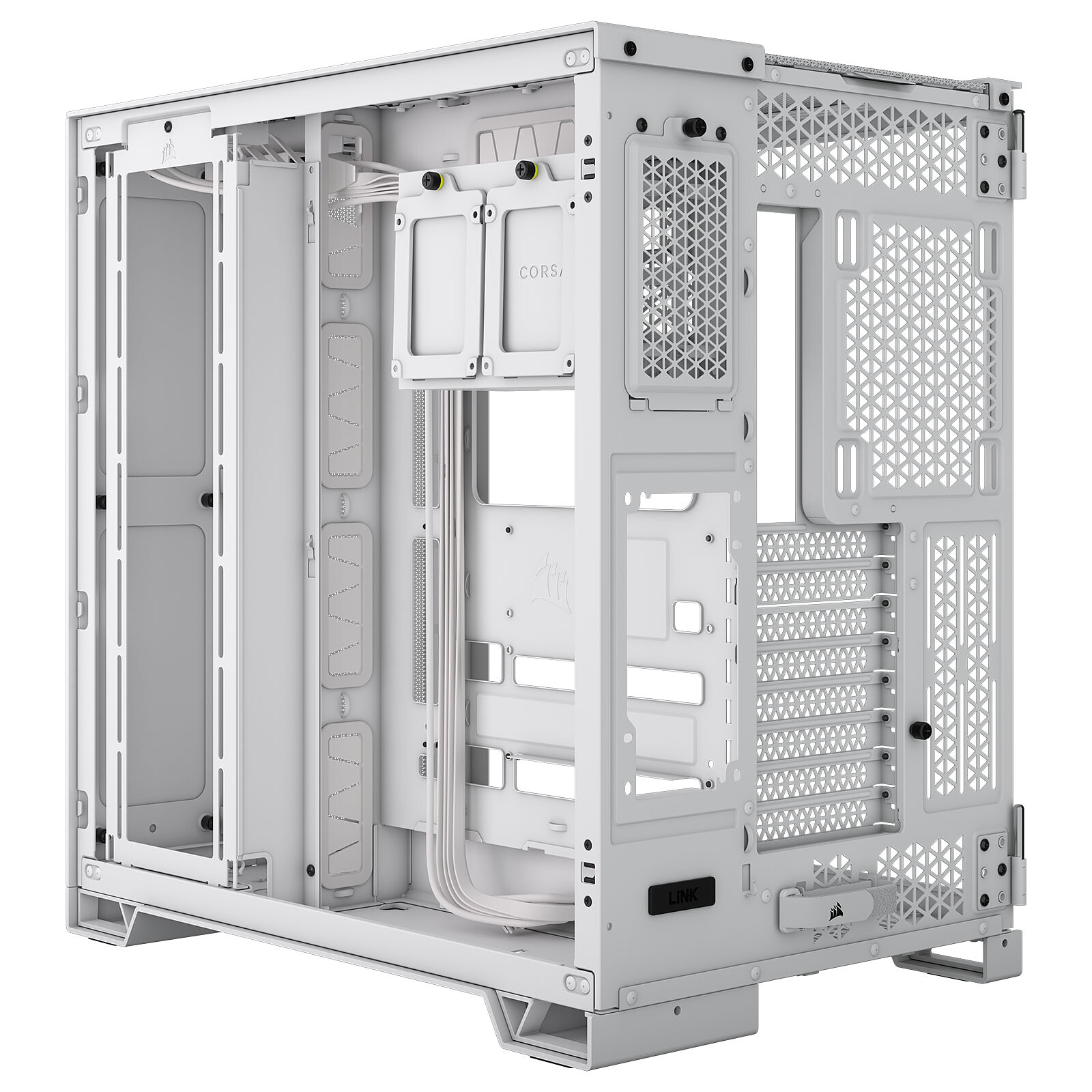 Кутия Corsair 6500D AIRFLOW Mid-Tower Dual Chamber PC Case White - CC-9011260-WW