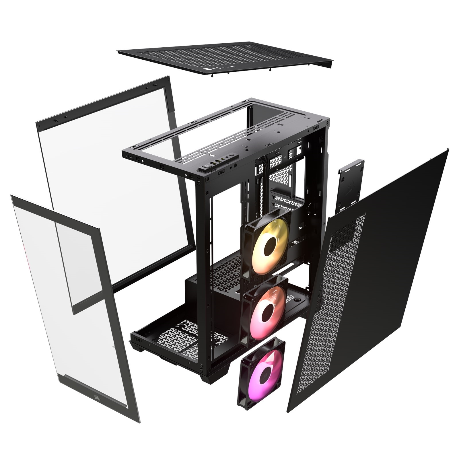Кутия Corsair 3500X ARGB Mid-Tower PC Case Black - CC-9011278-WW