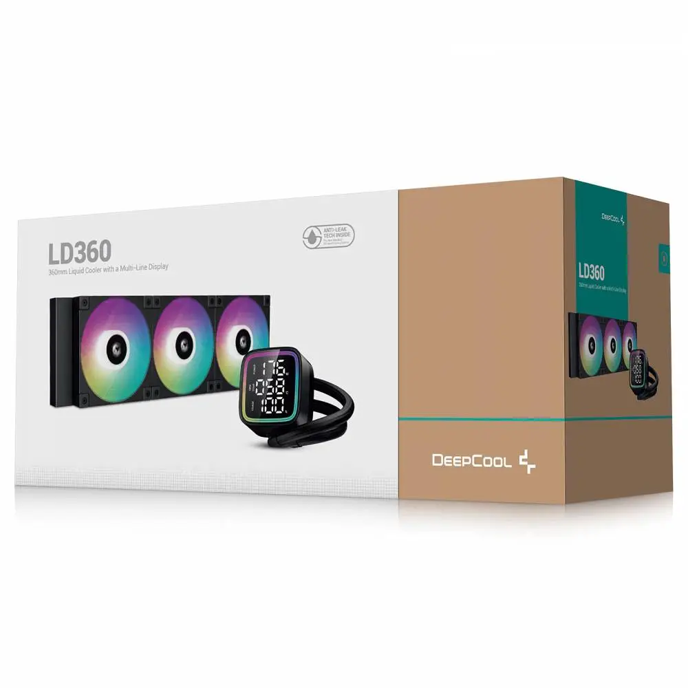 Водно охлаждане за процесор DeepCool LD360 ARGB Black 360mm