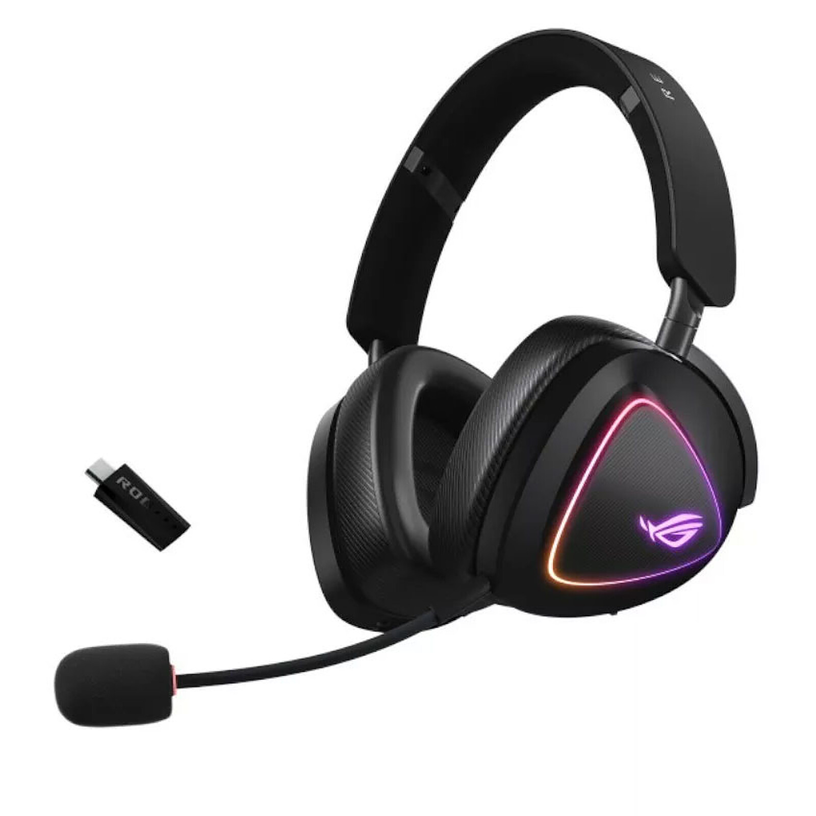 Геймърски слушалки ASUS A701 ROG DELTA II Wireless Headset Black - 90YH03W0-BHUA00