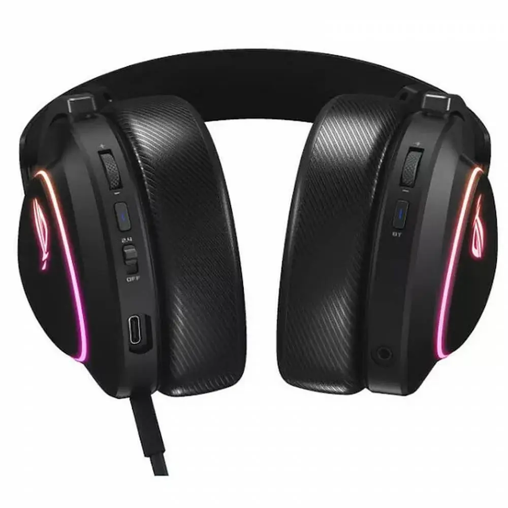 Геймърски слушалки ASUS A701 ROG DELTA II Wireless Headset Black - 90YH03W0-BHUA00