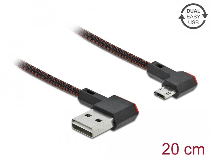 Καλώδιο DeLock, EASY-USB 2.0 Type-A αρσενικό - EASY-USB Micro-B αρσενικό