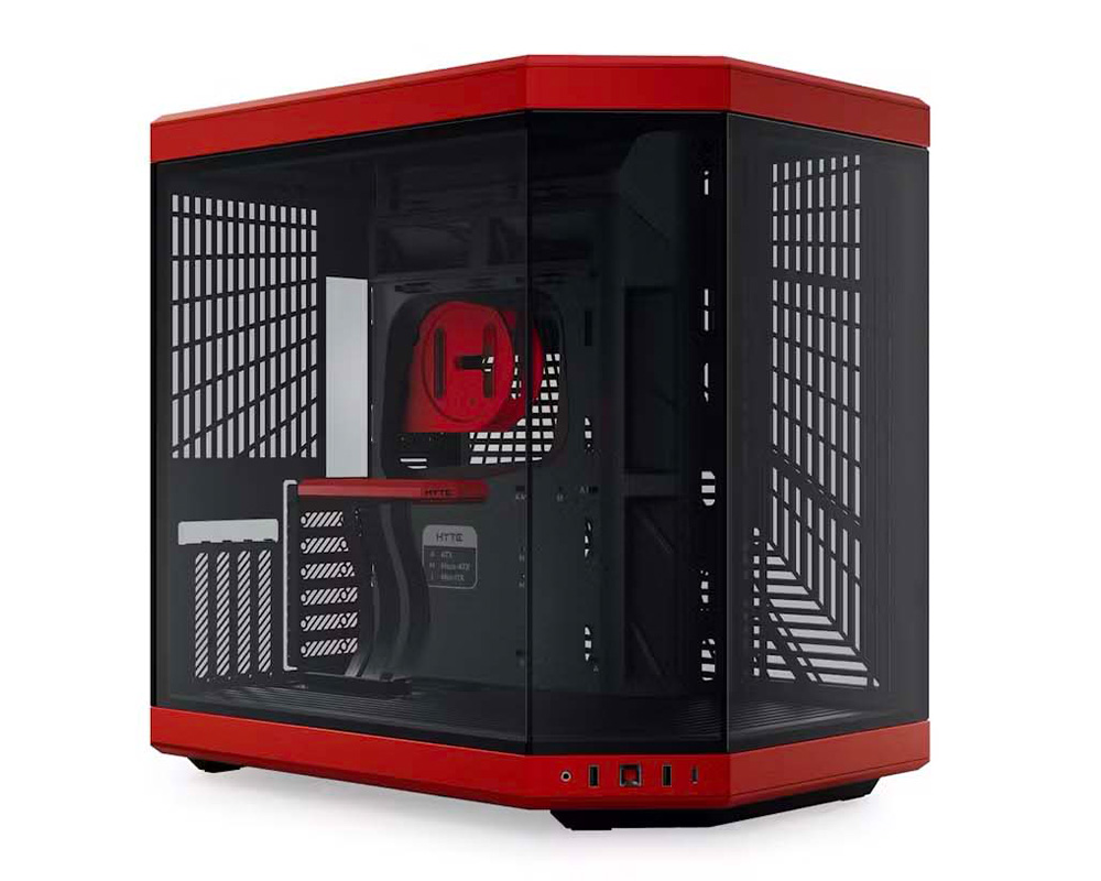 Кутия HYTE Y70 Tempered Glass Black/Red