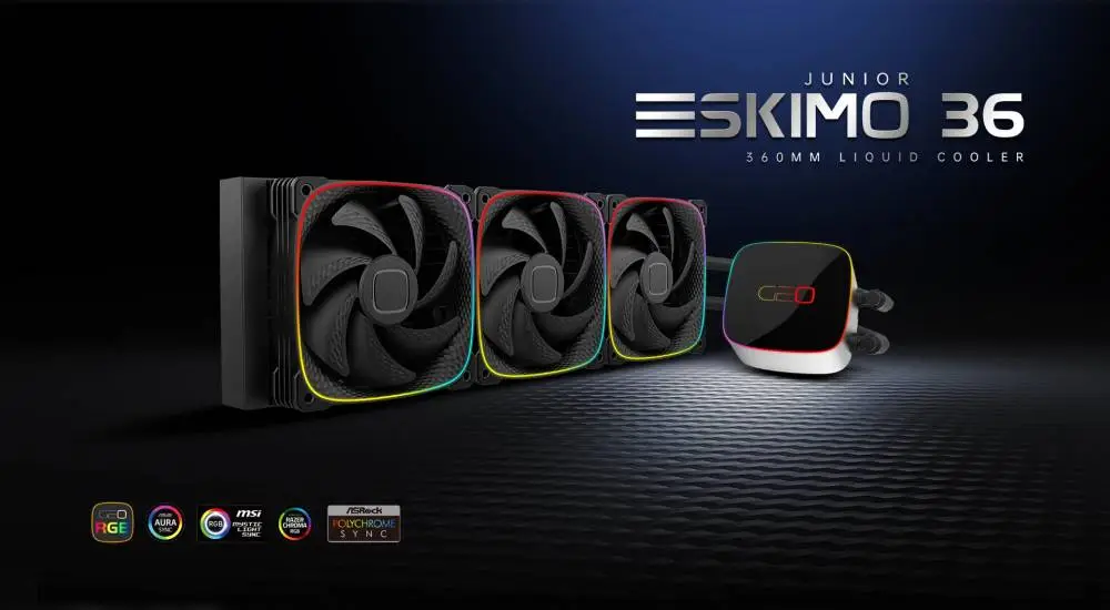 Водно охлаждане за процесор Geometric Future Eskimo Junior 36 White Water Cooling