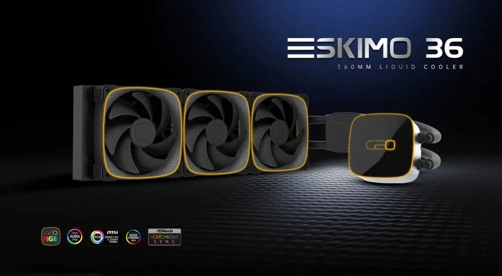 Водно охлаждане за процесор Geometric Future Eskimo 36 Black Water Cooling 