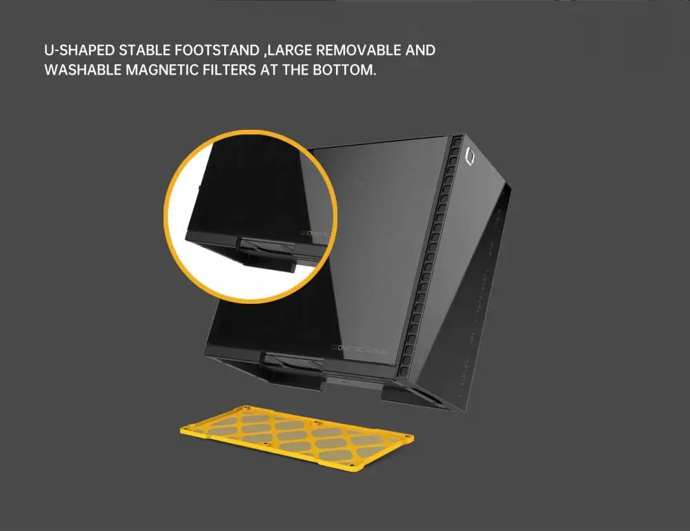 Кутия Geometric Future Model 6 Cezanne Black Case EATX