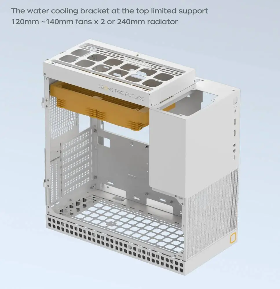 Кутия Geometric Future Model 4 Lancelot White Case EATX