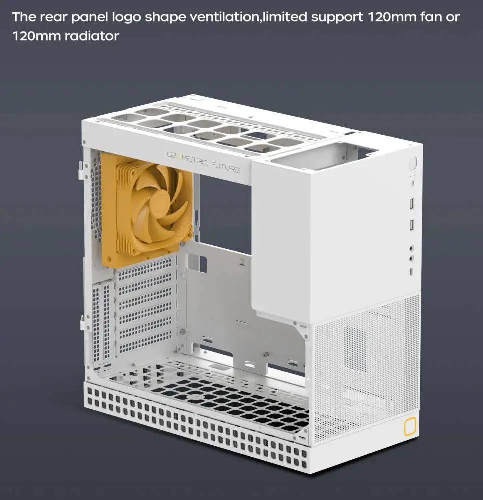 Кутия Geometric Future Model 4 Lancelot White Case EATX