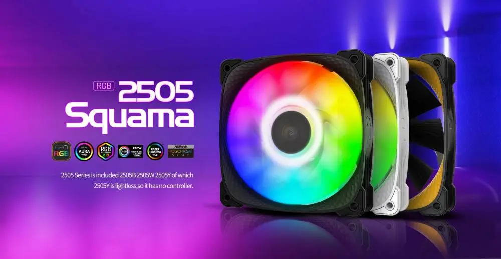 Вентилатори Geometric Future Squama 2505Y Fan Pack 3-in-1 - 1F2505Y312000