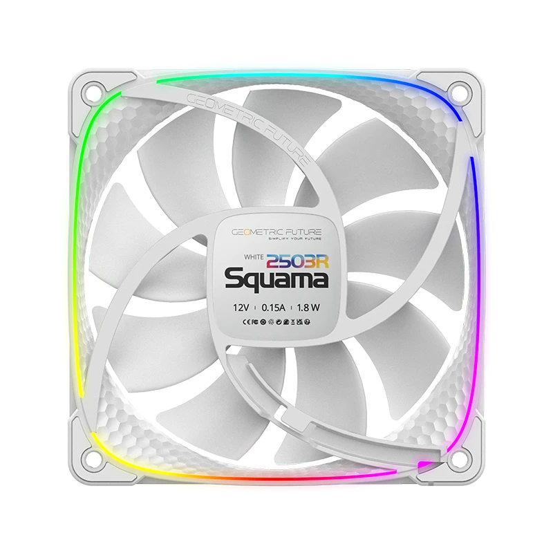 Вентилатор Geometric Future Squama 2503R REVERSE Fan 120mm ARGB White - 1F2503R112011
