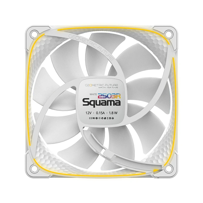 Вентилатор Geometric Future Squama 2503R REVERSE Fan 120mm ARGB White - 1F2503R112011