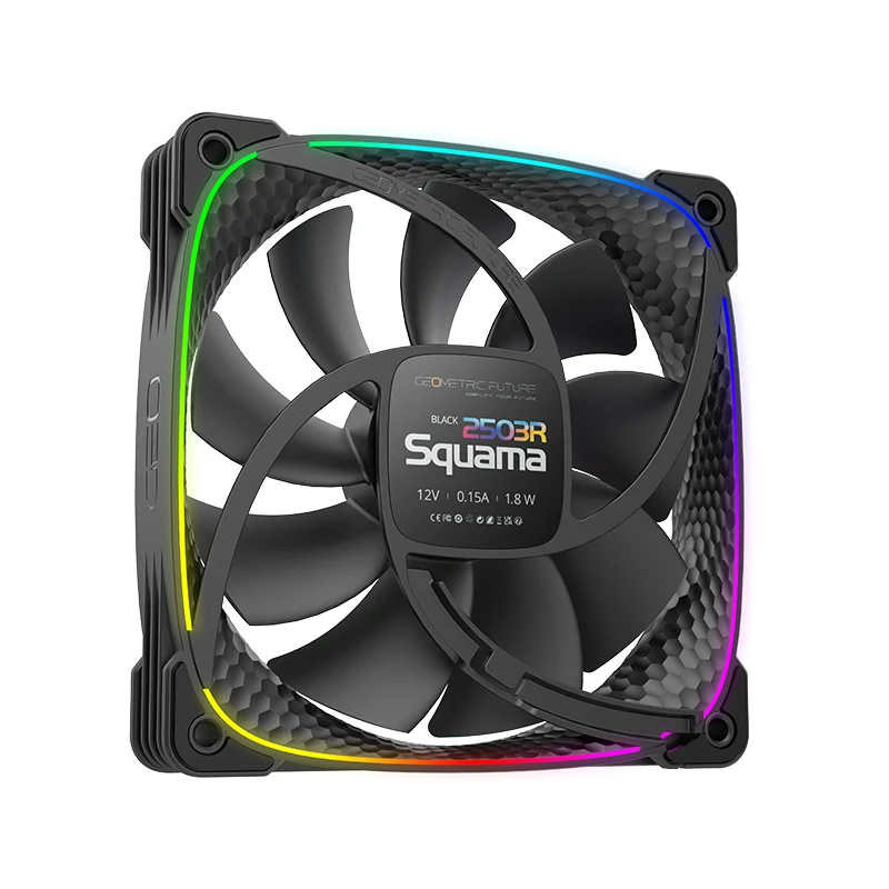 Вентилатор Geometric Future Squama 2503R REVERSE Fan 120mm ARGB Black - 1F2503R112001