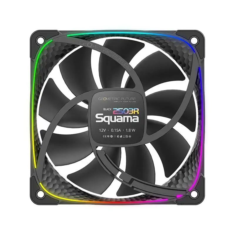 Вентилатор Geometric Future Squama 2503R REVERSE Fan 120mm ARGB Black - 1F2503R112001