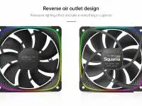 Вентилатор Geometric Future Squama 2503R REVERSE Fan 120mm ARGB Black - 1F2503R112001