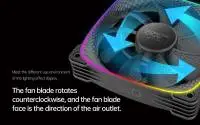 Вентилатор Geometric Future Squama 2503R REVERSE Fan 120mm ARGB Black - 1F2503R112001