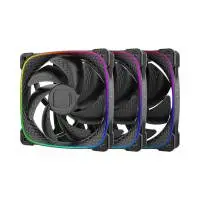 Вентилатори Geometric Future Squama 2503B Black Fan Pack 3-in-1 - 1F2503B312000   