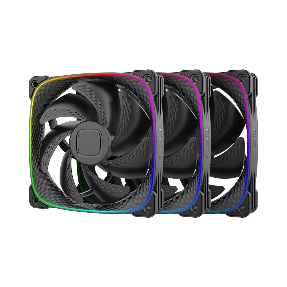 Вентилатори Geometric Future Squama 2503B Black Fan Pack 3-in-1 - 1F2503B312000