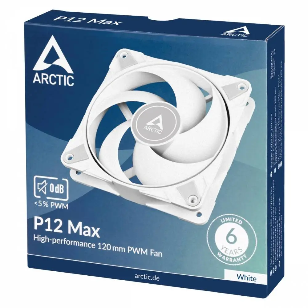 Вентилатор Arctic P12 Max (White) 200-3300rpm Fan 120mm - ACFAN00293A