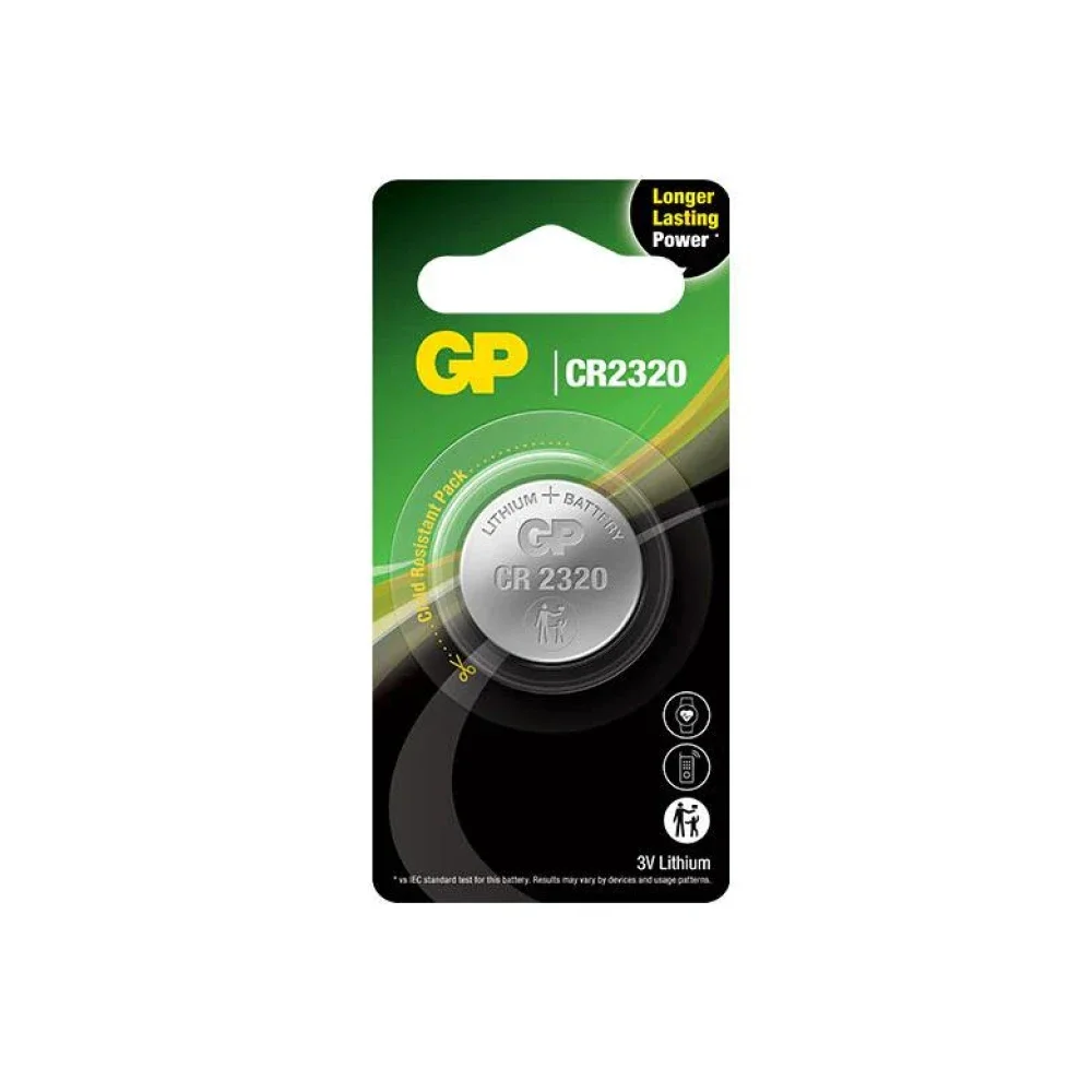 Литиева бутонна батерия GP  CR-2320 3V  1 бр. в блистер /цена за 1 бр./