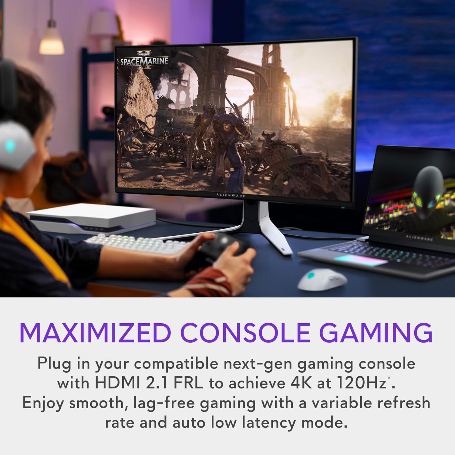 Monitor Dell Alienware AW3225QF 32", 4K QD-OLED, 3840x2160, 240Hz, 0.03ms, HDR, Dolby Vision, HDM 2.1, G-Sync, AMD FreeSync Premium