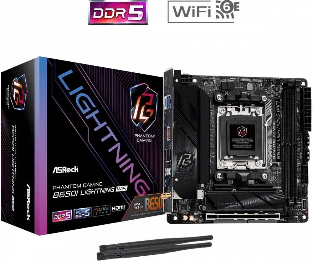 Дънна платка Asrock B650I LIGHTNING WIFI ITX AM5