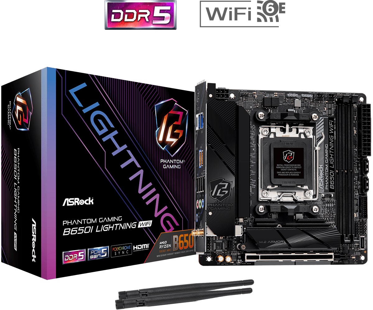 Дънна платка Asrock B650I LIGHTNING WIFI ITX AM5