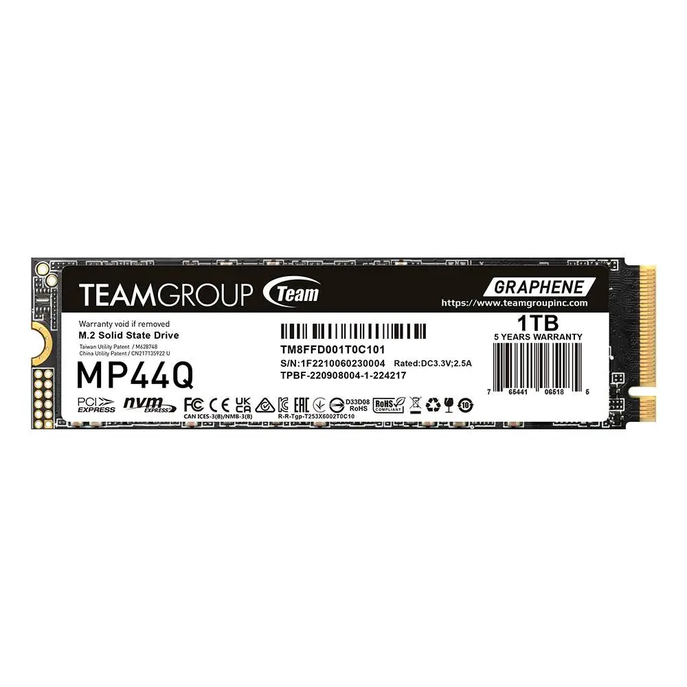 Диск SSD Team Group MP44Q 1TB M.2 2280 NVMe PCIe Gen4x4 - TM8FFD001T0C01