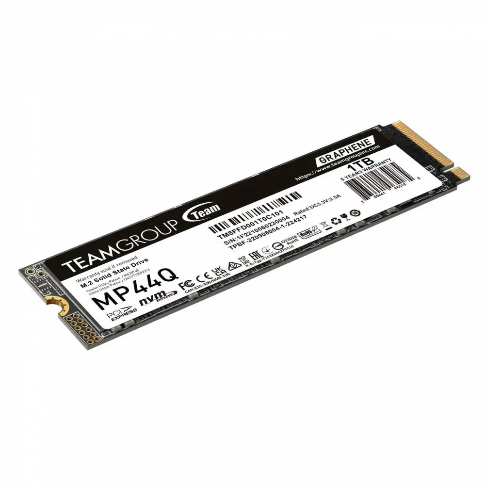Диск SSD Team Group MP44Q 1TB M.2 2280 NVMe PCIe Gen4x4 - TM8FFD001T0C01
