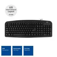 Клавиатура ACT AC5400, Жична, USB-A, US, Кирилизирана, Разопакован
