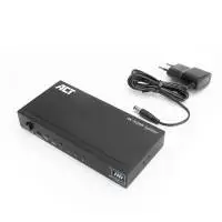 HDMI Сплитер ACT AC7831, 1 вход 4 изхода., 4K, Черен, Разопакован