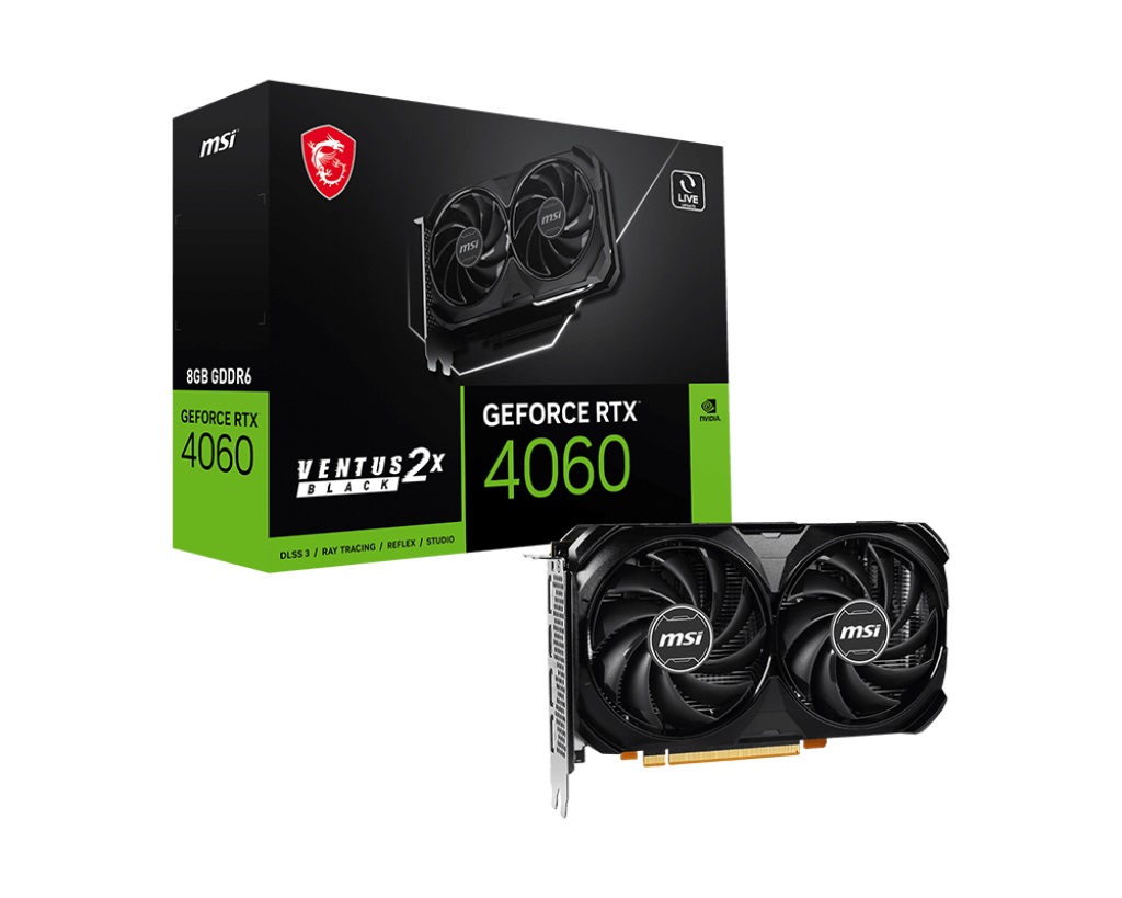 Видео карта MSI GeForce RTX 4060 VENTUS 2X Black 8G - 912-V516-028