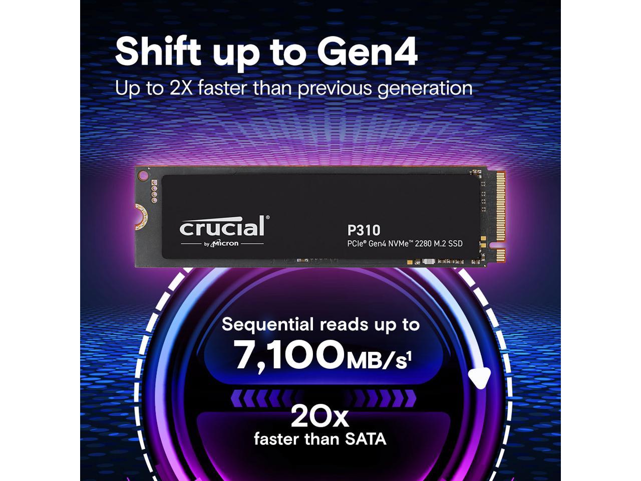 Диск SSD Crucial P310 2TB M.2 2280 NVMe PCIe Gen4x4 - CT2000P310SSD8
