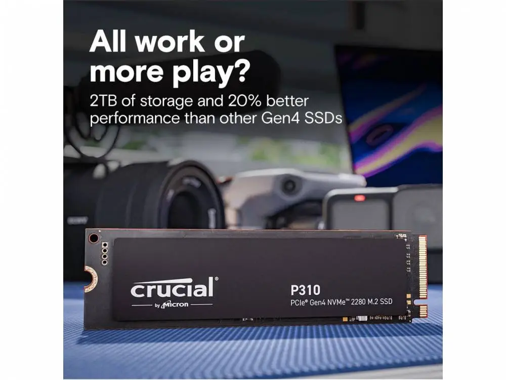 Диск SSD Crucial P310 2TB M.2 2280 NVMe PCIe Gen4x4 - CT2000P310SSD8