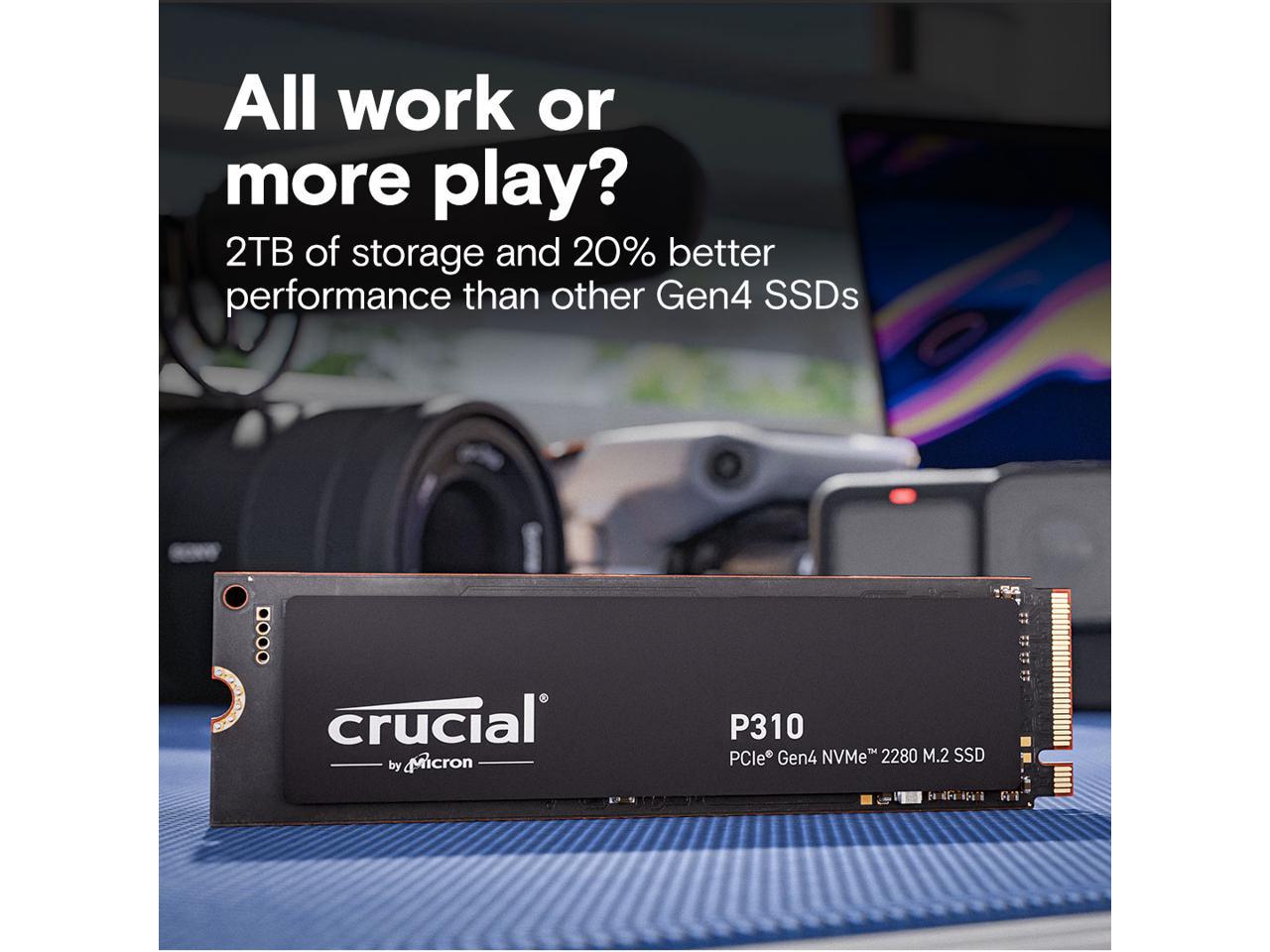 Диск SSD Crucial P310 2TB M.2 2280 NVMe PCIe Gen4x4 - CT2000P310SSD8