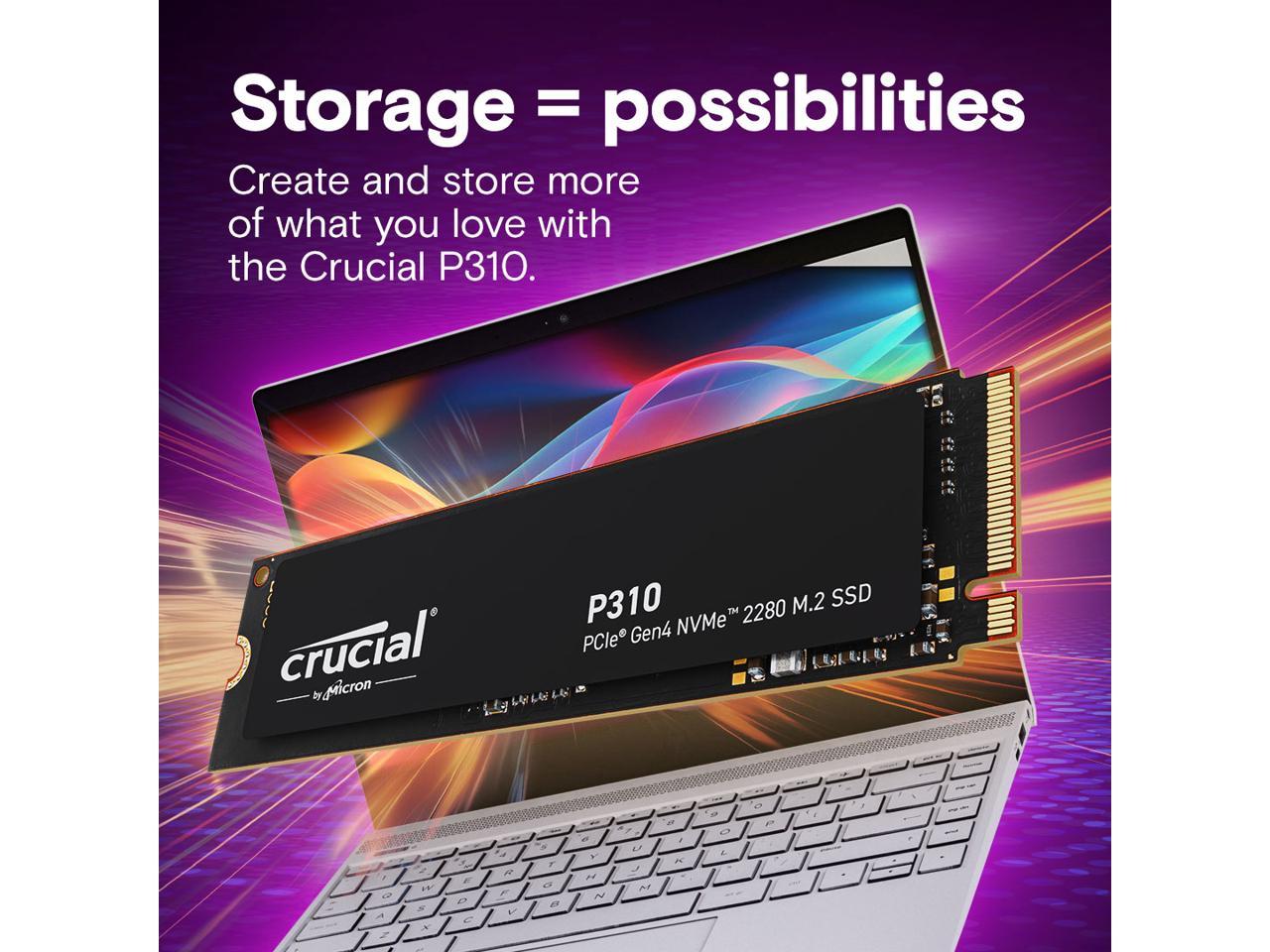 Диск SSD Crucial P310 2TB M.2 2280 NVMe PCIe Gen4x4 - CT2000P310SSD8