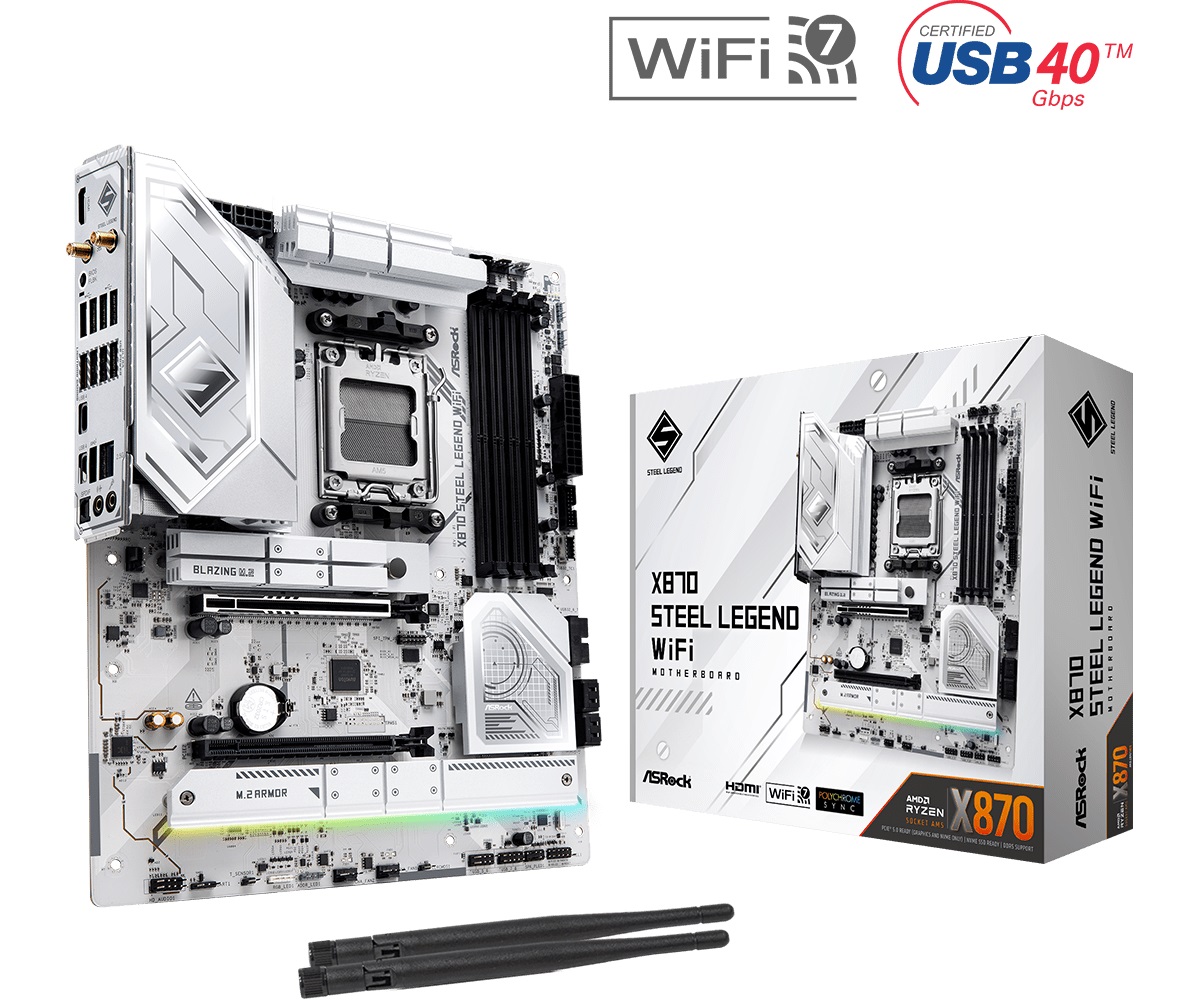 Дънна платка Asrock X870 STEEL LEGEND WIFI AM5