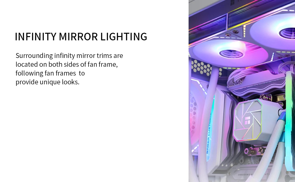 Вентилатор Thermalright TL-M12W-S Infinity Mirror aRGB Lighting White Fan 120mm