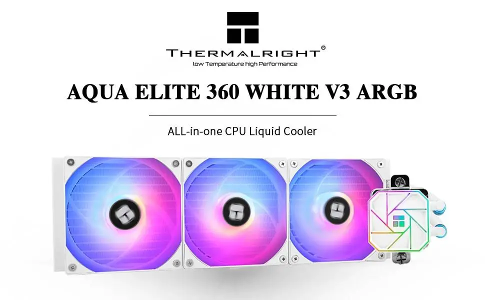 Водно охлаждане Thermalright Aqua Elite 360 White A-RGB V3 Water Cooling