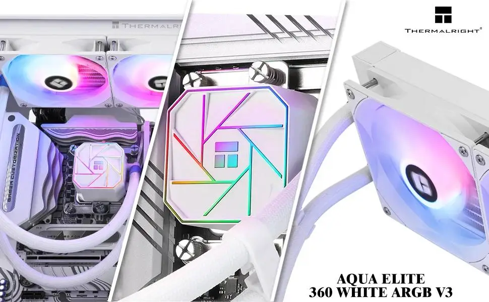 Водно охлаждане Thermalright Aqua Elite 360 White A-RGB V3 Water Cooling