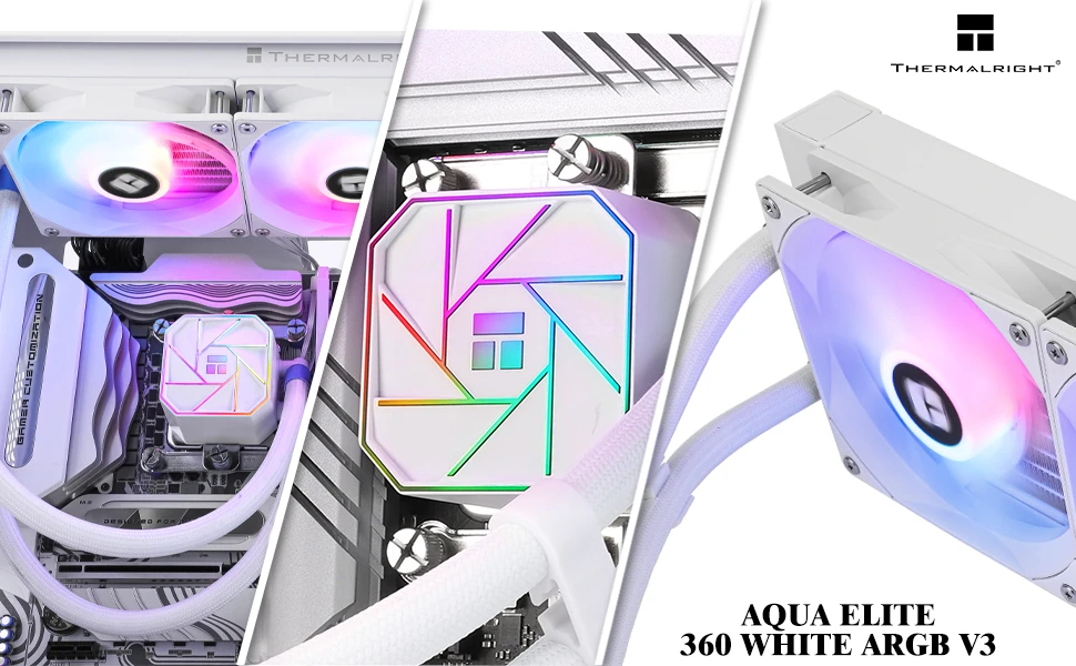 Водно охлаждане Thermalright Aqua Elite 360 White A-RGB V3 Water Cooling