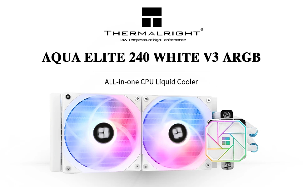Водно охлаждане Thermalright Aqua Elite 240 White A-RGB V3 Water Cooling
