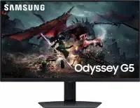 Монитор Samsung Odyssey G5 G50D LS27DG500EUXE, 27", IPS, QHD 2560x1440, 180Hz, 1ms, HDR, DP, HDMI, AMD FreeSync/G-Sync