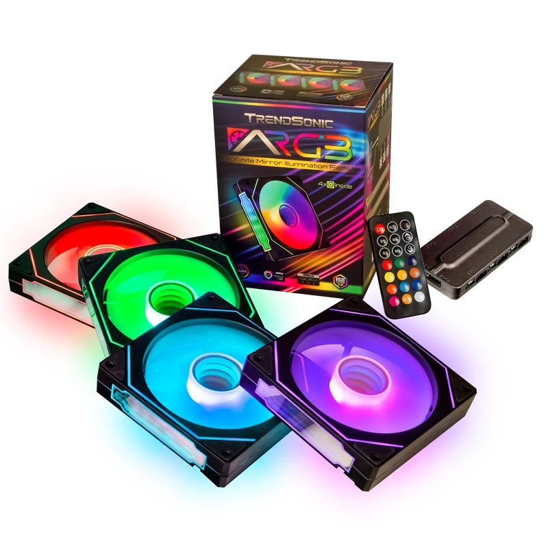 Вентилатори Trendsonic ARGB 4x120mm Fans + Controller