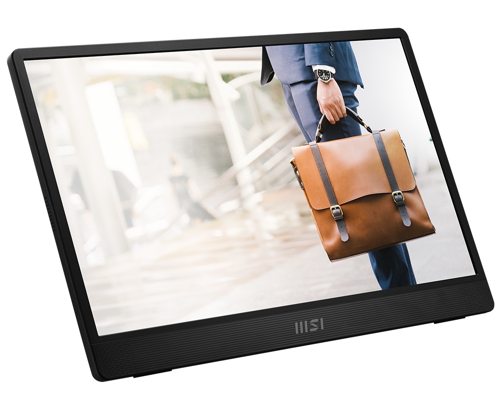 Монитор MSI PRO MP161, 15.6" IPS,  FHD 1920x1080, 60Hz, 4ms, USB Type-C, Mini-HDMI - 9S6-3PB70H-045