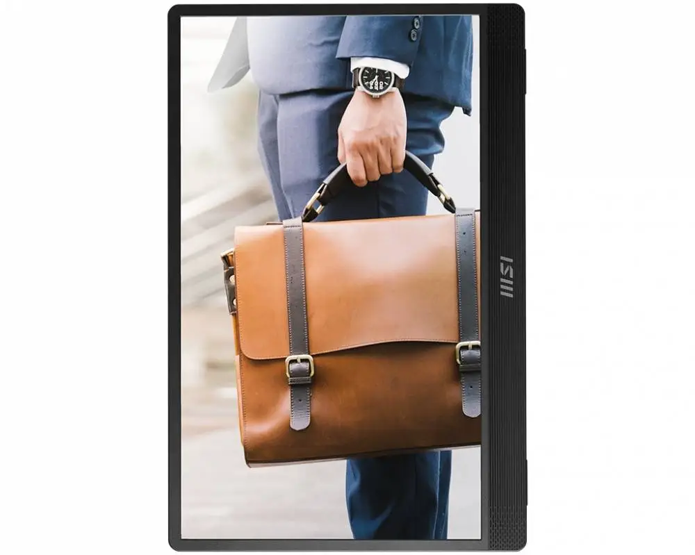 Монитор MSI PRO MP161, 15.6" IPS, FHD 1920x1080, 60Hz, 4ms, USB Type-C, Mini-HDMI - 9S6-3PB70H-045