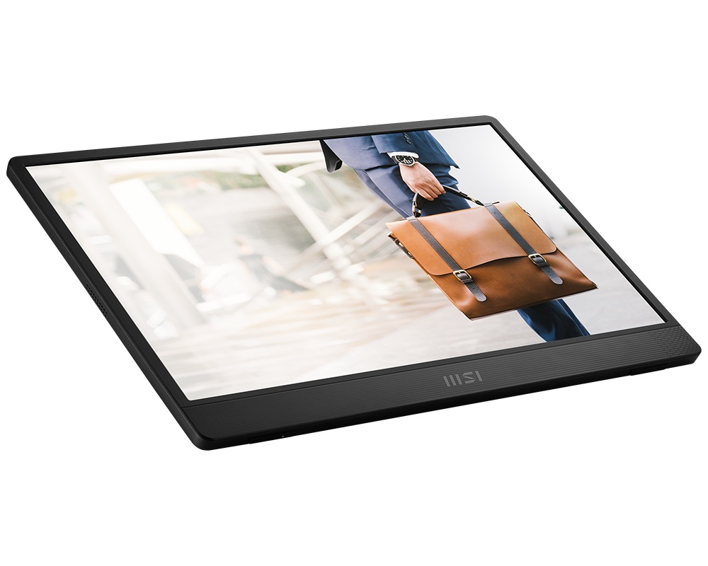 Монитор MSI PRO MP161, 15.6" IPS,  FHD 1920x1080, 60Hz, 4ms, USB Type-C, Mini-HDMI - 9S6-3PB70H-045