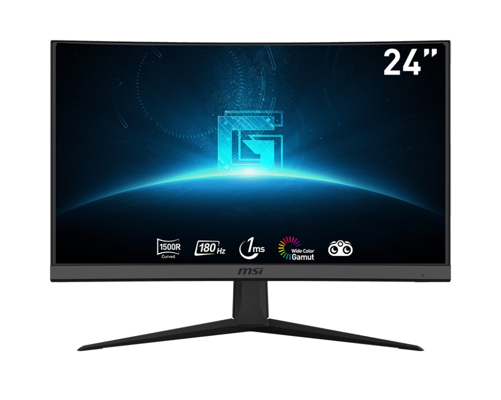 Монитор MSI G24C6 E2, 23.6", VA Curved 1500R, FHD 1920x1080, 180Hz, 1ms, Adaptive-Sync, HDMI, DP